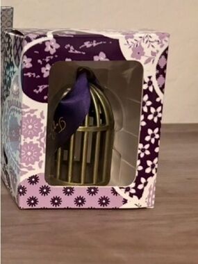 Taylor Swift Purple and Gold Birdcage Ornament